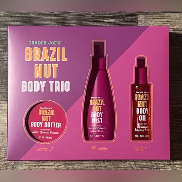 Trader Joe's Bath & Body New Trader Joes Brazil Nut Body Trio 223